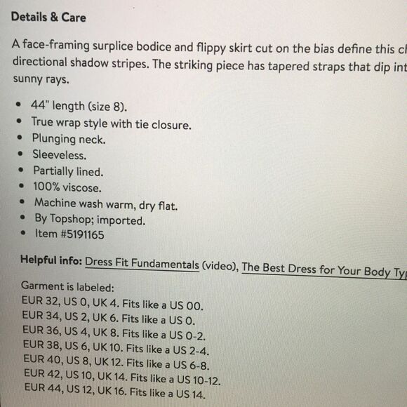 Topshop Stripe Midi Wrap Slip Dress - Picture 8 of 8